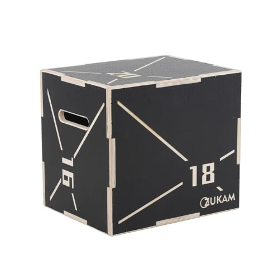 Plyo Jump Box - Нескользящая деревянная плиометрическая платформа 3-в-1 для