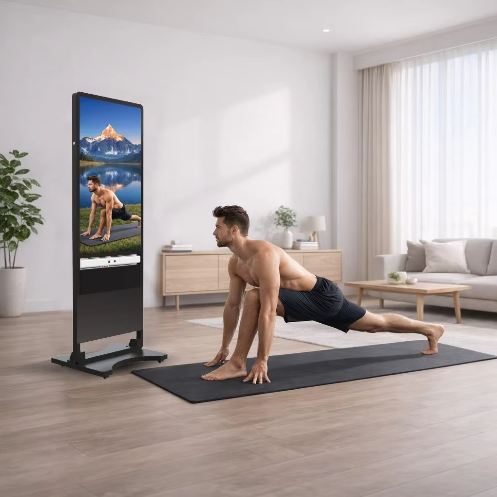 Yoga Fitness Hotel - 43-дюймовое умное фитнес-зеркало Full HD, AI-тренер