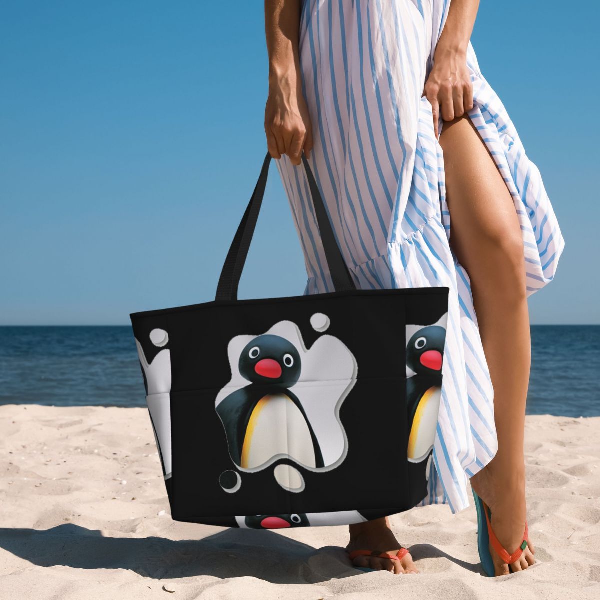 Yoga Fitness Tva - Сумка-тоут Pingu Pinga Penguin Tv Beach