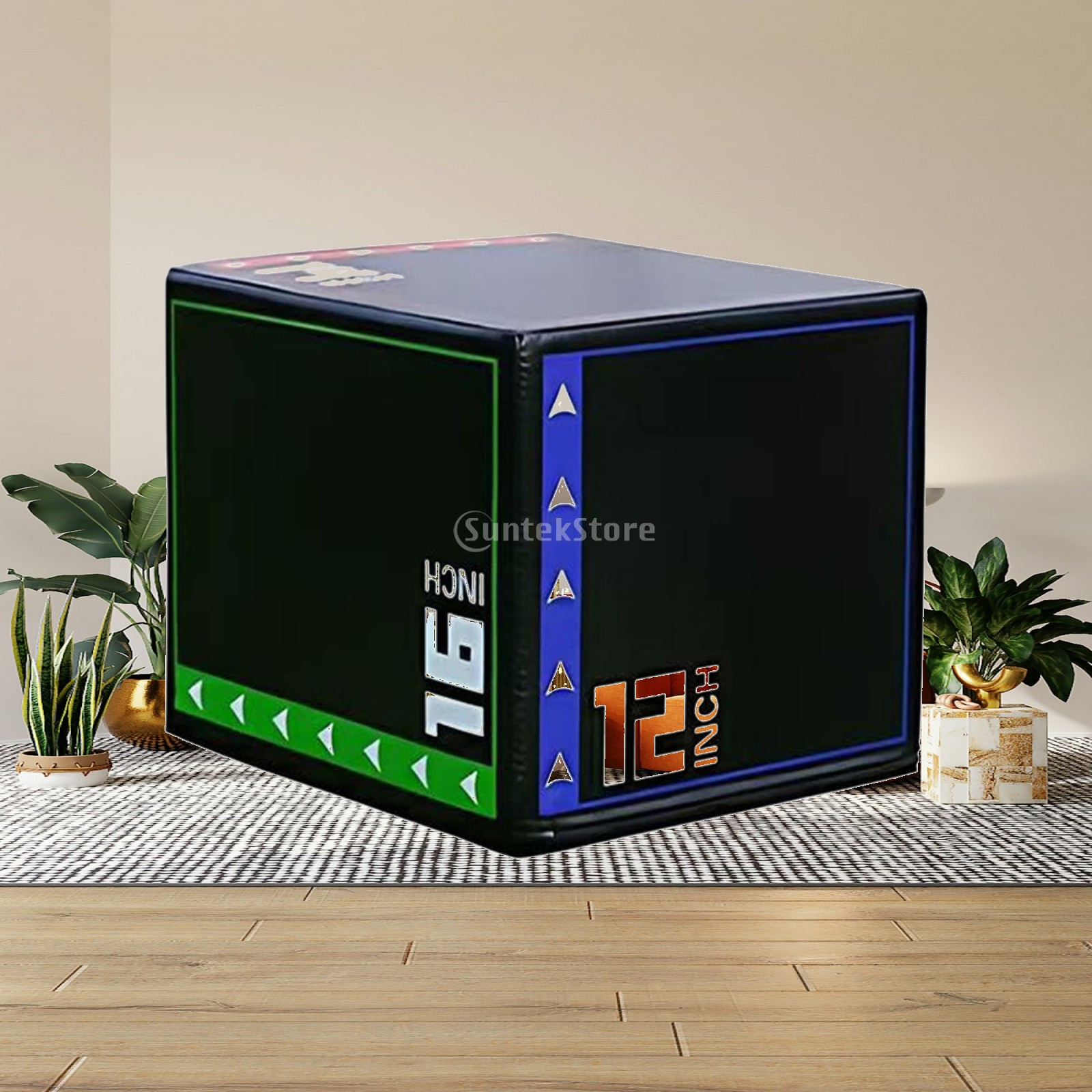 Plyo Jump Box - Плиометрический ящик из пеноматериала, нескользящий, мягкий,