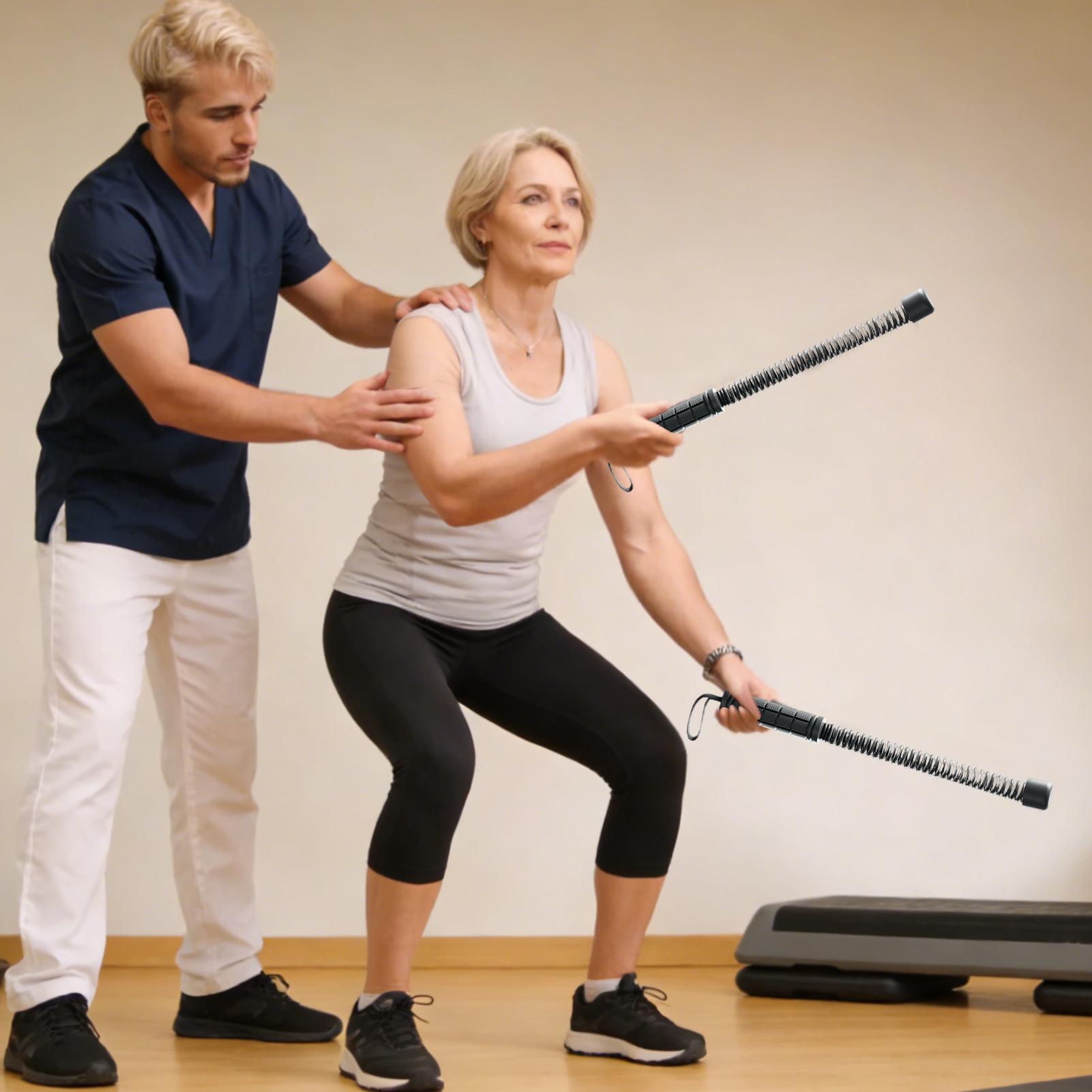 Battle Rope Exercise - 2 беспроводных портативных каната для фитнеса,