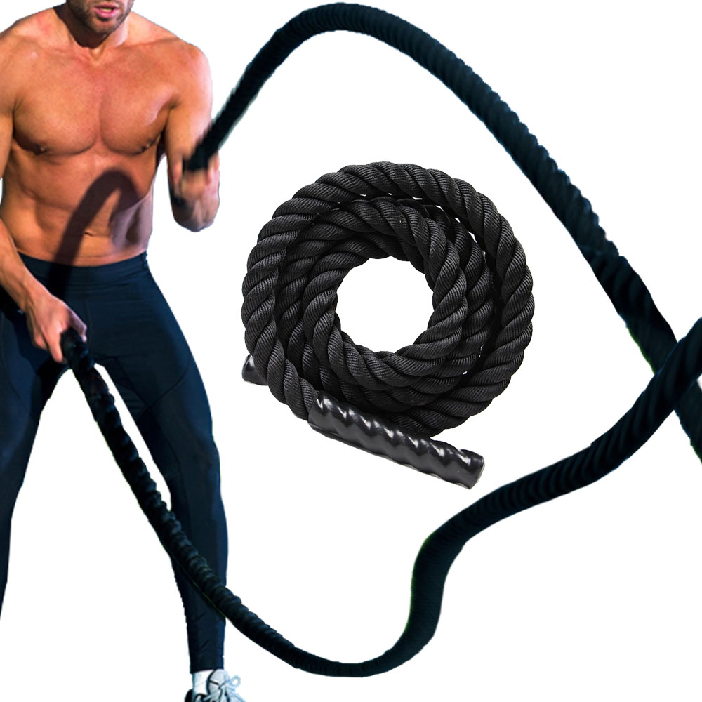 Battle Rope Exercise - Полидакроновый канат для тренировок, домашний тренажер