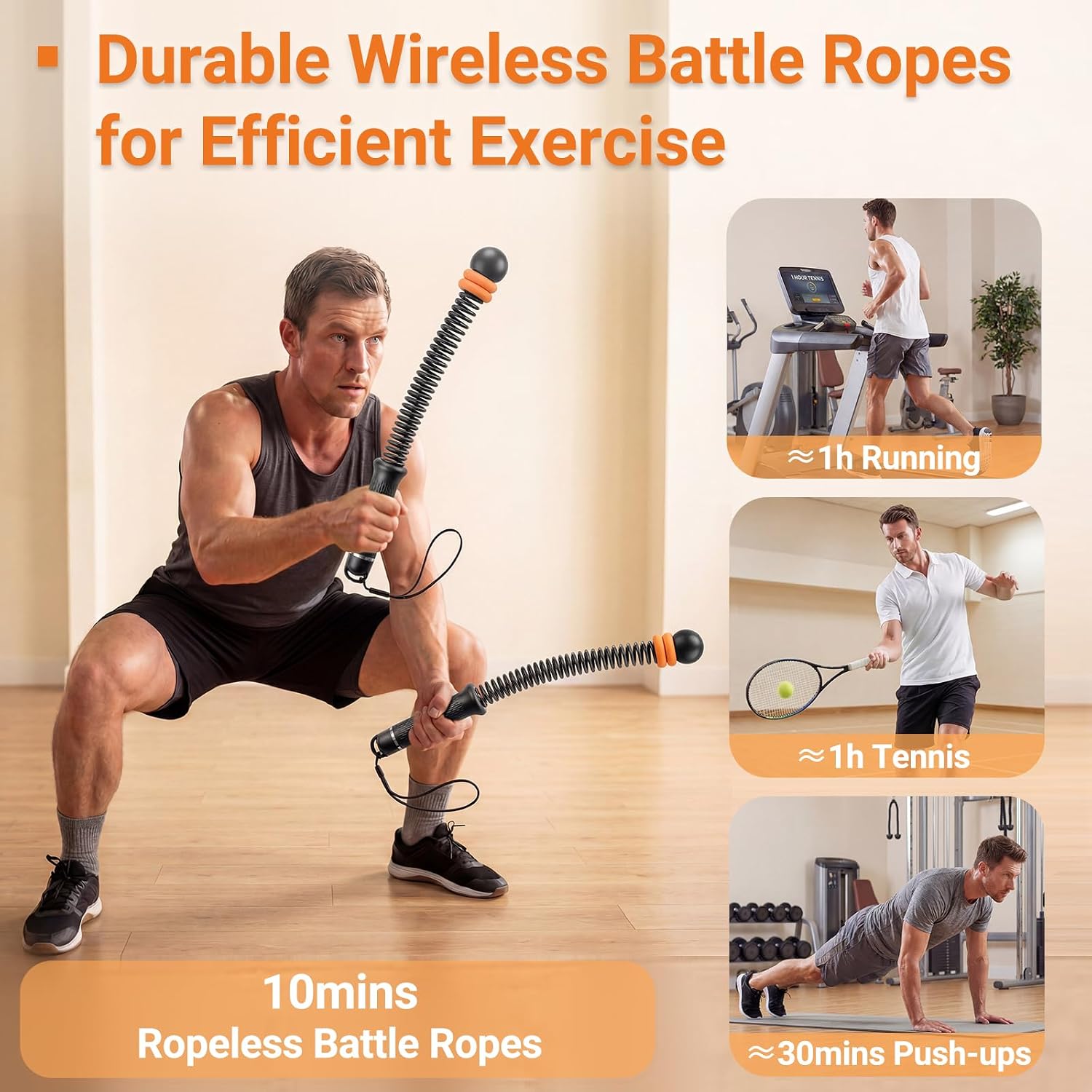 Регулируемые канаты для тренир – обзор и цена Battle Rope Exercise