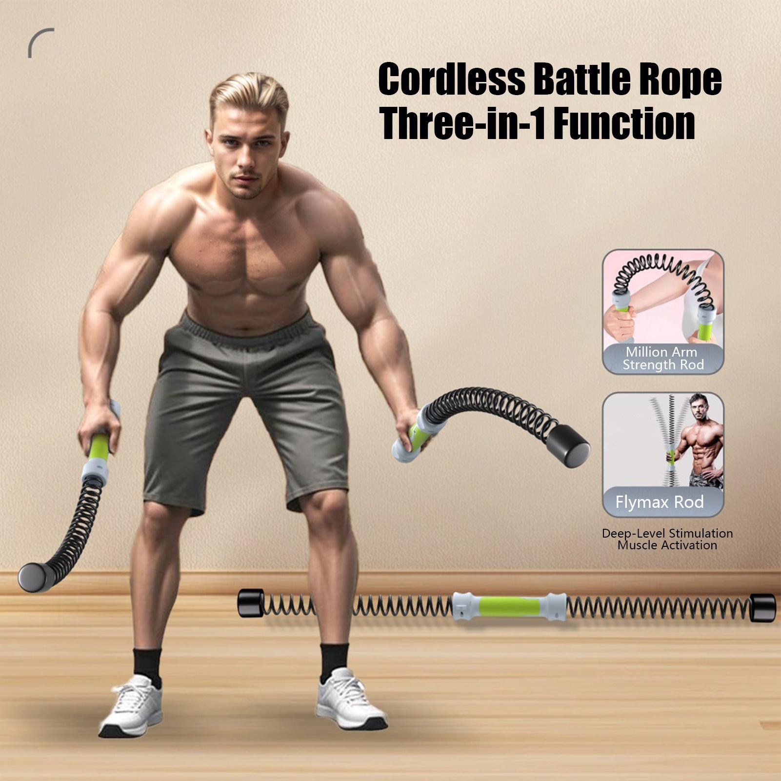 Портативное тренировочное обор – обзор и цена Battle Rope Exercise