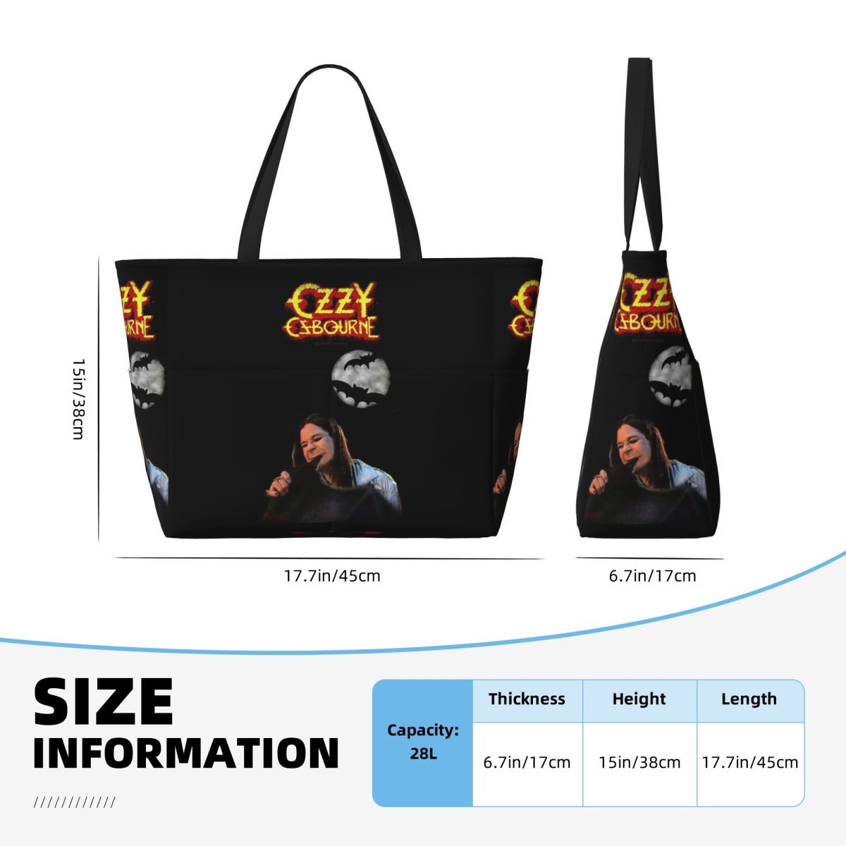 Пляжная сумка Ozzy Osbourne Me – обзор и цена Yoga Fitness Merch