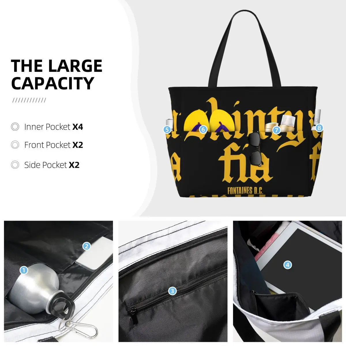 Сумка-тоут Fontaines DC Merch  – обзор и цена Yoga Fitness Merch