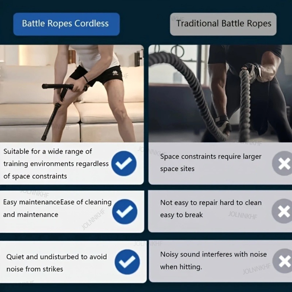 Усиленные беспроводные боевые  – обзор и цена Battle Rope Exercise